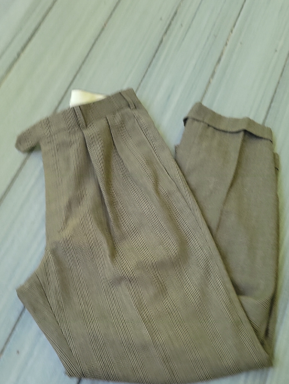 Men's Tailored Pleated Dress Pants - Gray